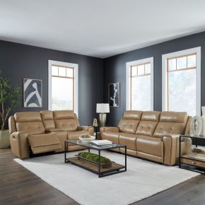 Liberty Furniture 7006SN-UPH-SOLO Carrington - Sofa & Loveseat - Brown