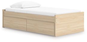 Signature Design by Ashley® EB9632B7 Onita - Twin Platform Bed With 1 Side Storage - Natural