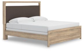 Signature Design by Ashley® PCB1360B15 Kinlanni - King Upholstered Panel Bed - Tan