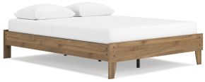 Ashley Furniture EB1866-113 Deanlow - Queen Platform Bed - Honey