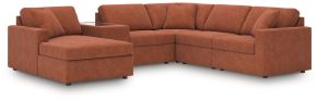 Ashley Furniture 92102S52 Ashley Furniture 92102S52 Modmax - 6-Piece Sectional With Laf Corner Chaise, Raf Corner Chair And Storage Console - Spice