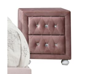 ACME 30823 Reggie - Nightstand - Pink Fabric