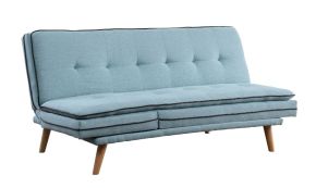 ACME 57162 Savilla - Futon - Blue Linen & Oak Finish