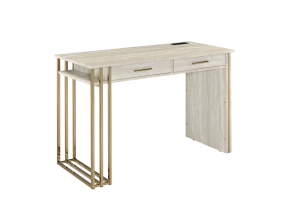 ACME AC00898 Tyeid - Vanity Desk - Antique White & Gold Finish