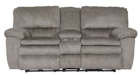 Catnapper 2409-2792/28 Catnapper 2409-2792/28 Reyes - Lay Flat Reclining Console Loveseat With Storage & Cupholders - Graphite