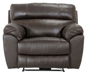 Catnapper 40707-1273/89-3073/89 Catnapper 40707-1273/89-3073/89 Costa - Top Grain Italian Leather Lay Flat Recliner - Chocolate
