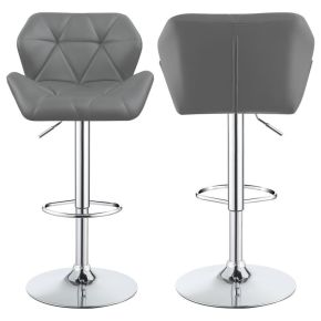 CoasterEveryday 100426 Berrington - Upholstered Adjustable Bar Stools (Set of 2) - Gray