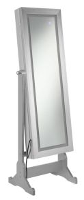 CoasterEssence 951017 Moore - Cheval Mirror With Jewelry Storage - Silver