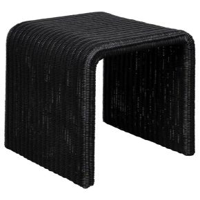 Coaster Fine Furniture 708517 Cahya - Woven Rattan Square End Table - Black