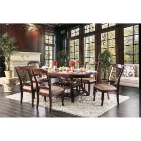 Furniture of America CM3626T Jordyn - Dining Table - Brown Cherry