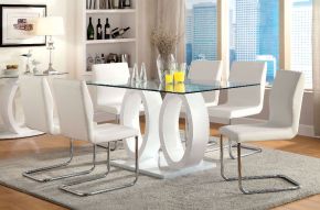 Furniture of America CM3825WH-T-TABLE Lodia - Dining Table - White
