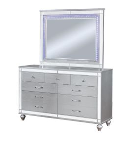 Furniture of America CM7977SV-D Brachium - Dresser - Silver