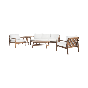 New Classic 60-G5587N-5S Ashton - 5 Piece Outdoor Set (Sofa & 2 Chairs & Coffee & End Table) - Nat