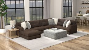 Jackson 330312-2926/09 Logan - Cocktail Ottoman - Chocolate Brown