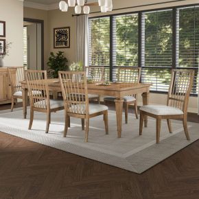 Liberty Furniture 928-DR-7RLS Haven Hills - 7 Piece Rectangular Table Set - Camel Beige