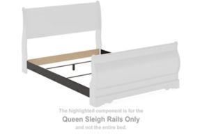 Signature Design by Ashley® B128-98 Huey Vineyard - Queen Sleigh Rails - Black