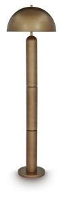 Signature Design by Ashley® L208511 Wendfield - Metal Floor Lamp - Antique Gold Finish