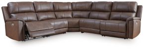 Signature Design by Ashley® PCU12001S4 Bleckley - 5-Piece Power Reclining Sectional With RAF And LAF Recliners - Espresso