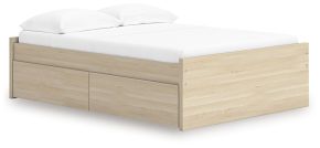 Signature Design by Ashley® EB9632B14 Onita - Full Platform Bed With 2 Side Storage - Natural