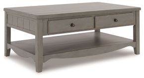 Signature Design by Ashley® T784-1 Charina - Antique Gray - Rectangular Cocktail Table
