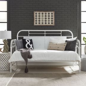 Liberty Furniture 179-BR11TB-AW Liberty Furniture 179-BR11TB-AW Vintage Series - Twin Metal Day Bed - Antique White