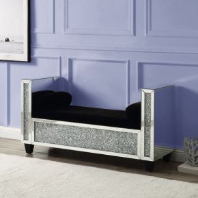 ACME AC00528 Noralie - Bench - Mirrored & Faux Diamonds - 28"