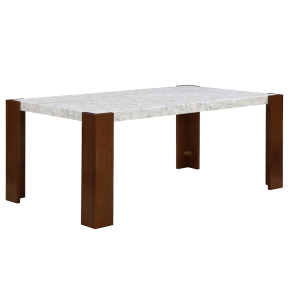 ACME DN02157 Hettie - Dining Table With Engineering Stone Top - Brown