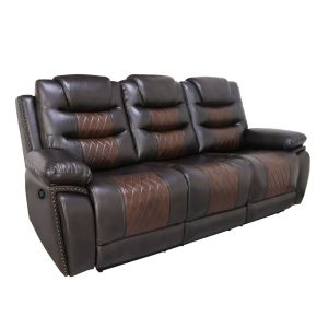 New Classic U7005-30P1-BRN Nikko - Sofa With Power Footrest - Brown