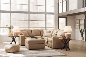 Signature Design by Ashley® 38006/48/56/08 Bandon - Toffee - 3 Pc. - 2-Piece Sectional With Raf Loveseat, Ottoman