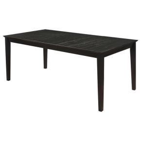 CoasterEveryday 101561 Louise - Rectangular Extension Leaf Dining Table - Black
