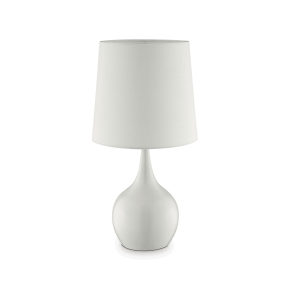 Furniture of America L9820WH Edie - Glossy Table Lamp - White