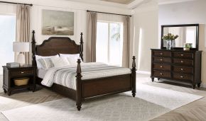 Coaster Fine Furniture 223631KE-S4 Andover - 4 Piece Eastern King Bedroom Set - Dark Oak