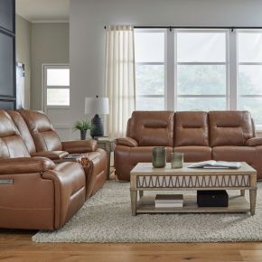 Liberty Furniture 7008SD-UPH-SOLO Cameron - Sofa & Loveseat - Brown
