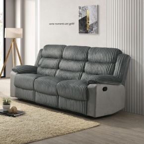 ACME LV04620 Lesley - Motion Sofa - Gray Corduroy & Velvet