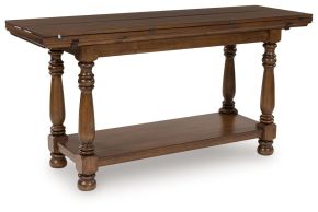 Signature Design by Ashley® T609-4 Sturlayne - Flip Top Sofa Table - Brown