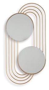 Signature Design by Ashley® A8010401 Warrenley - Accent Mirror - Gold Finish