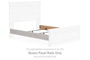 Signature Design by Ashley® PCB1171-96 Makidern - Queen Panel Rails - Whitewash