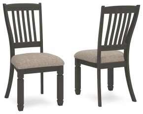 Ashley Furniture D736-01 Tyler Creek - Dining UPH Side Chair (Set of 2) - Slatback - Black / Grayish Brown