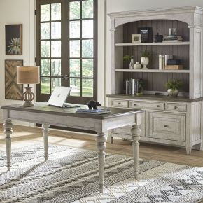 Liberty Furniture 824-HO-CDS Heartland - Complete Desk Set - White