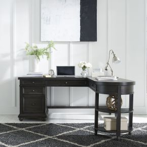 Liberty Furniture 879-HO-OLSD Harvest Home - L Shaped Desk - Chalkboard