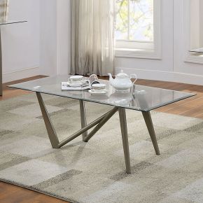 Furniture of America CM4284S-TABLE Villarsglane - Sofa Table - Pearl Silver