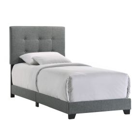 Intercon UB-BR-ADYTWN-GNM-C Addyson - Upholstered Twin Bed - Gunmetal
