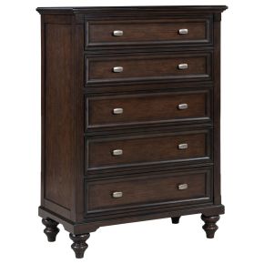 Coaster Fine Furniture 223635 Andover - 5-Drawer Chest Of Drawers - Dark Oak