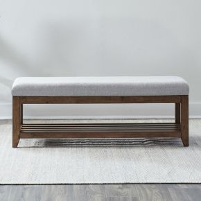 Liberty Furniture 936-C9001B Shaker Lakes - Upholstered Dining Bench - Harvest Brown