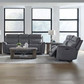 Liberty Furniture 7007BG-UPH-SOLO Cooper - Sofa & Loveseat - Gray