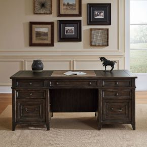 Liberty Furniture 297-HO-EXD Paradise Valley - Executive Desk - Brown