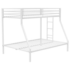 Coaster Fine Furniture 460365WHT Alevera - Metal Twin Over Full Bunk Bed With Ladder - White