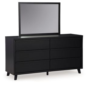 Ashley Furniture B1013B11 Danziar - Dresser And Mirror - Black