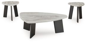 Ashley Furniture T389-13 Lilyberg - Occasional Table Set (Set of 3) - Gray / Black