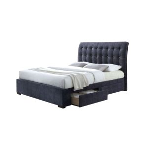 ACME 25677EK Drorit - Eastern King Bed - Dark Gray Fabric